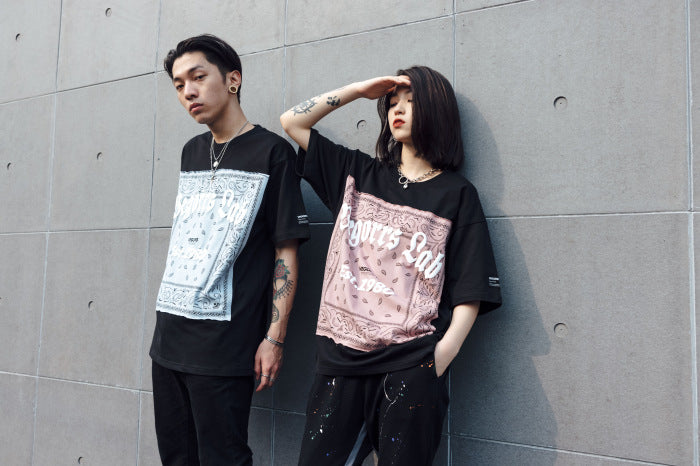 vegorrs Brand Loose Dark Hip Hop Couple T-Shirt Men
