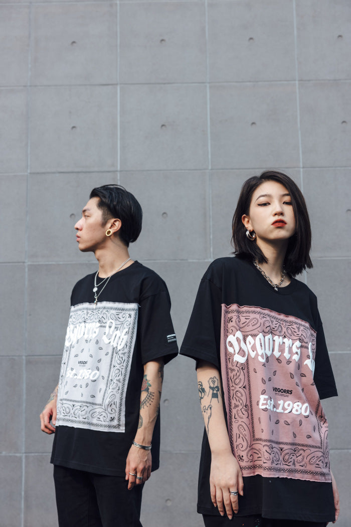 vegorrs Brand Loose Dark Hip Hop Couple T-Shirt Men