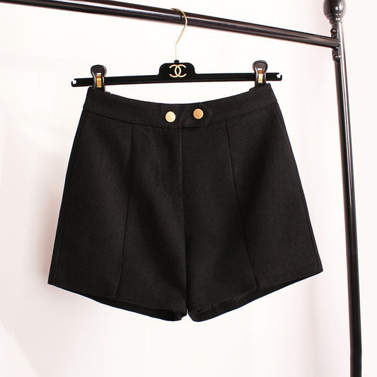 High waist woolen cloth for casual wear