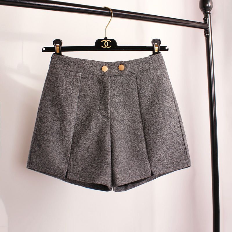 High waist woolen cloth for casual wear