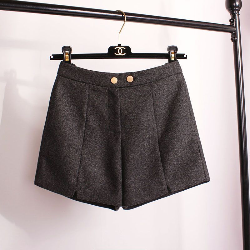 High waist woolen cloth for casual wear