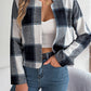 Plaid Long Sleeve Woolen Cloth Sets