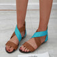Bohemian Woven Belt Wedge Heel Women Sandals